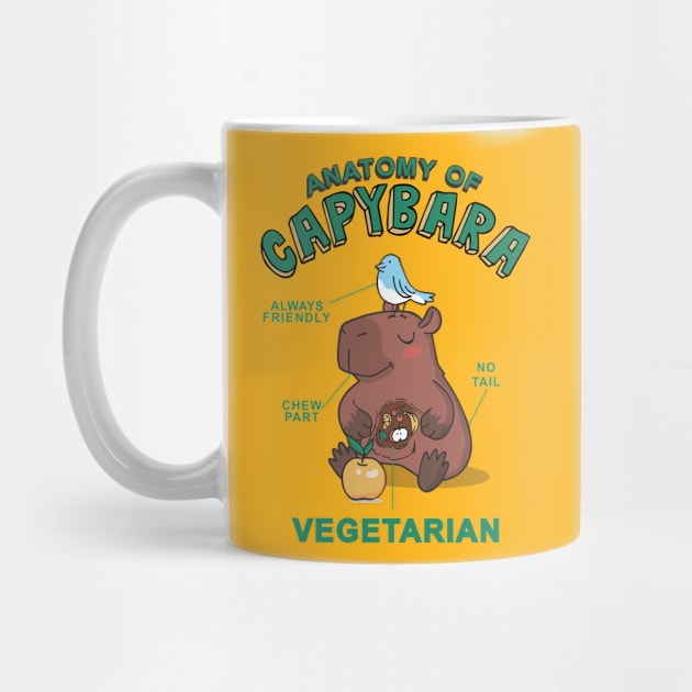 Friendly Capybara Vegetarian by dnacreativedesign